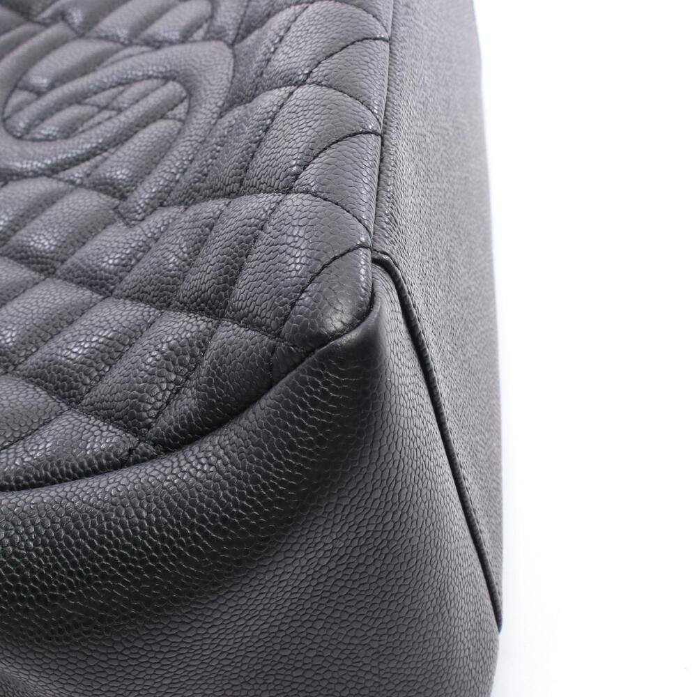 Chanel Matelasse Grand Shopping GST Tote Bag Calfskin Leather Black - Picture 7 of 7